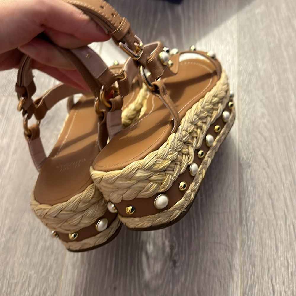 Stuart Weitzman Espadrille Platform Wedge Sandal - image 6